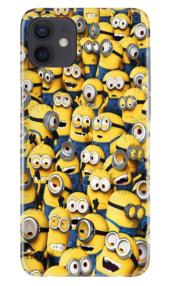 Minions Mobile Back Case for iPhone 12 (Design - 126) Minions Case for iPhone 12 (Design - 126)
