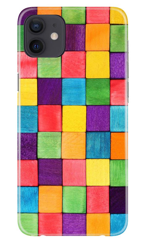 Colorful Square Mobile Back Case for iPhone 12 (Design - 218) Colorful Square Case for iPhone 12 (Design No. 218)