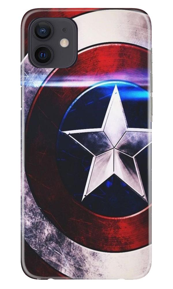 Captain America Shield Mobile Back Case for iPhone 12 Mini (Design - 250) Captain America Shield Case for iPhone 12 Mini (Design No. 250)
