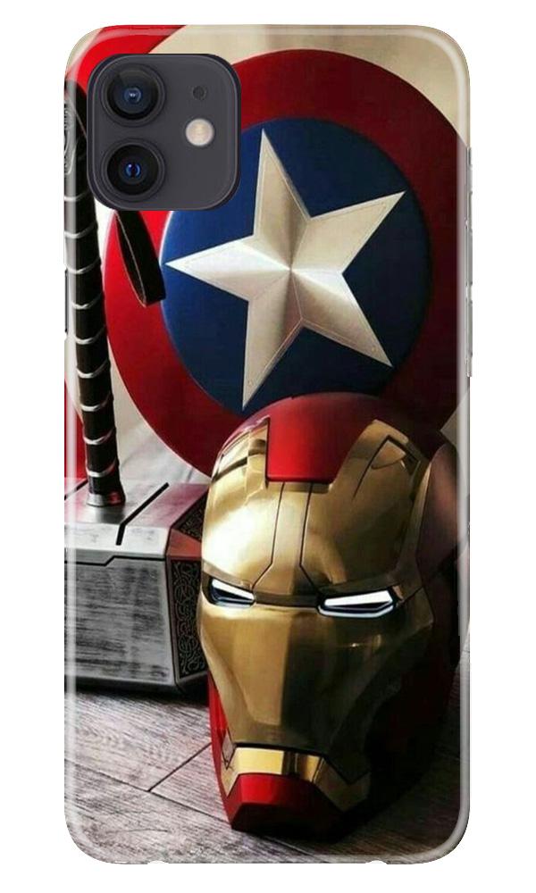 Ironman Captain America Mobile Back Case for iPhone 12 (Design - 254) Ironman Captain America Case for iPhone 12 (Design No. 254)