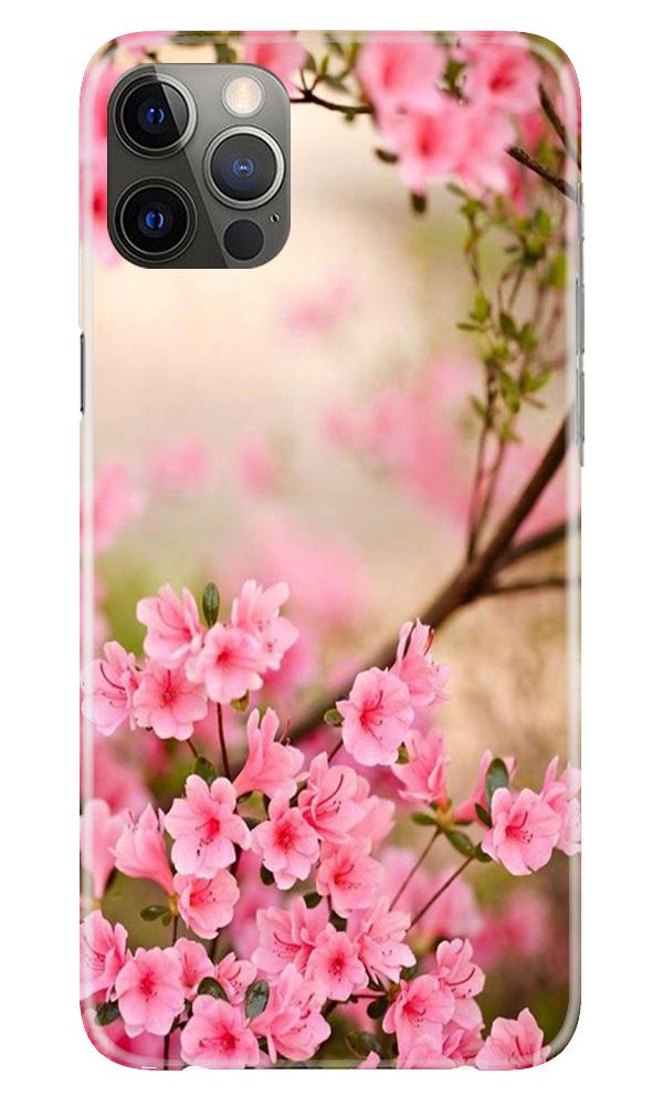 Pink flowers Mobile Back Case for iPhone 12 Pro Max (Design - 69) Pink flowers Case for iPhone 12 Pro Max