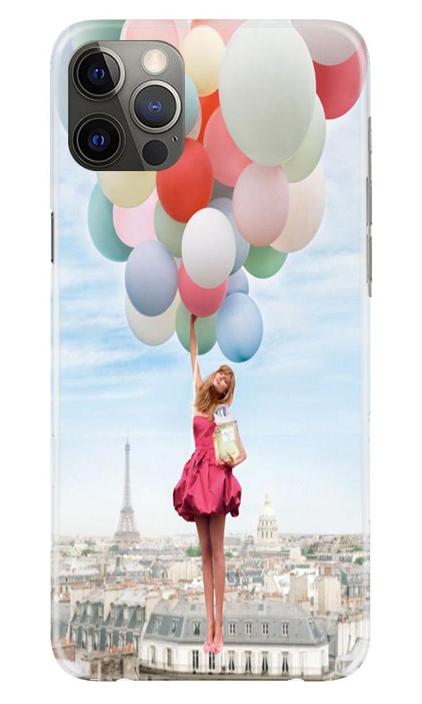 Girl with Baloon Mobile Back Case for iPhone 12 Pro Max (Design - 84) Girl with Baloon Case for iPhone 12 Pro Max