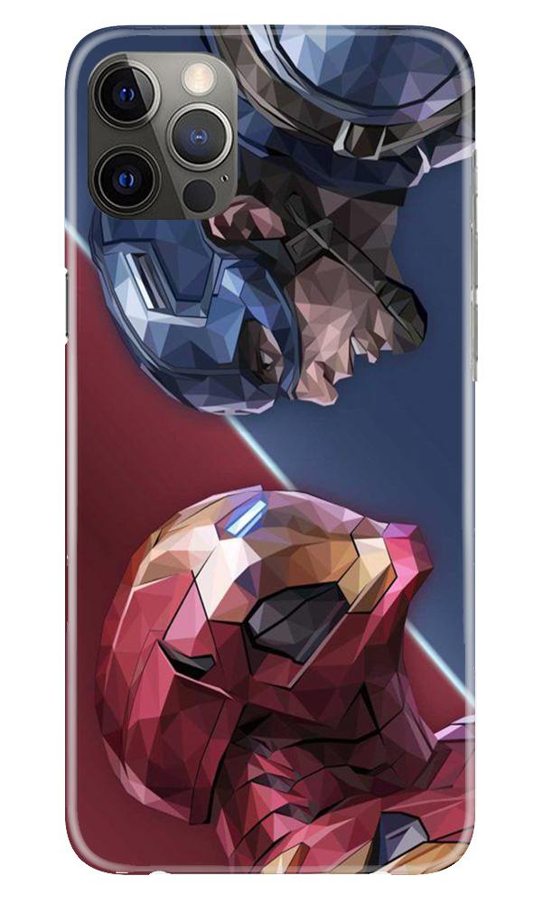 Ironman Captain America Mobile Back Case for iPhone 12 Pro Max (Design - 245) Ironman Captain America Case for iPhone 12 Pro Max (Design No. 245)