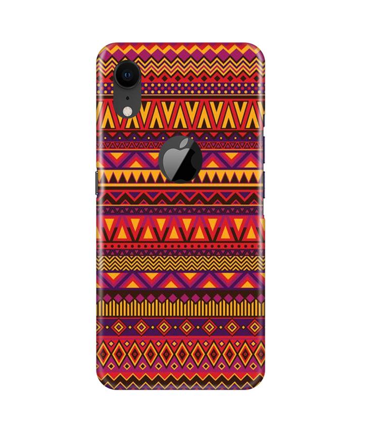 Zigzag line pattern2 Mobile Back Case for iPhone Xr Logo Cut (Design - 10) Zigzag line pattern2 Case for iPhone Xr Logo Cut