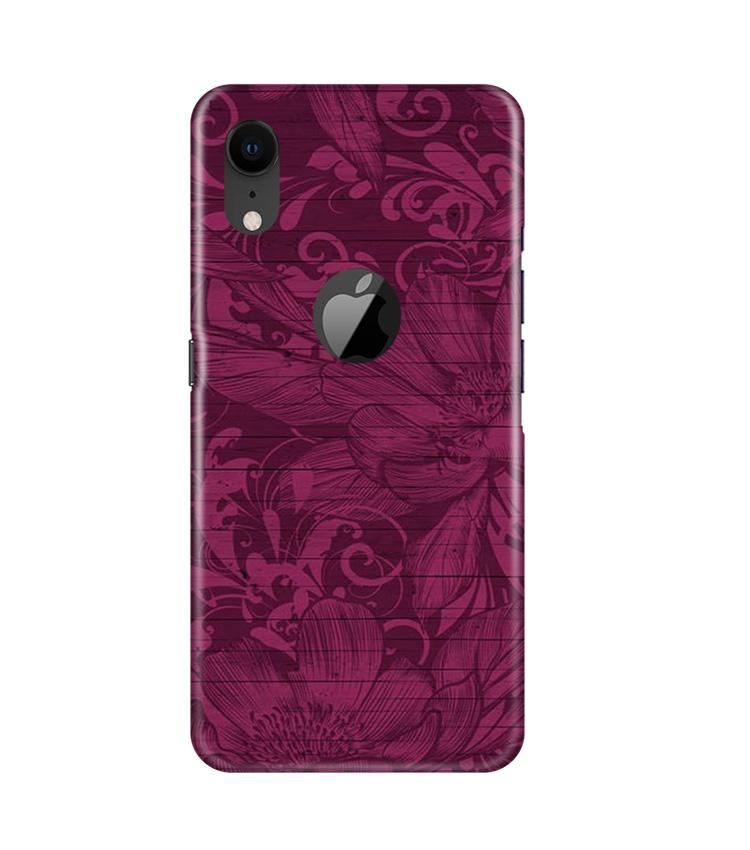 Purple Backround Mobile Back Case for iPhone Xr Logo Cut (Design - 22) Purple Backround Case for iPhone Xr Logo Cut