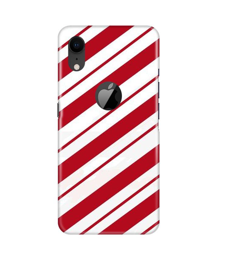 Red White Mobile Back Case for iPhone Xr Logo Cut (Design - 44) Red White Case for iPhone Xr Logo Cut