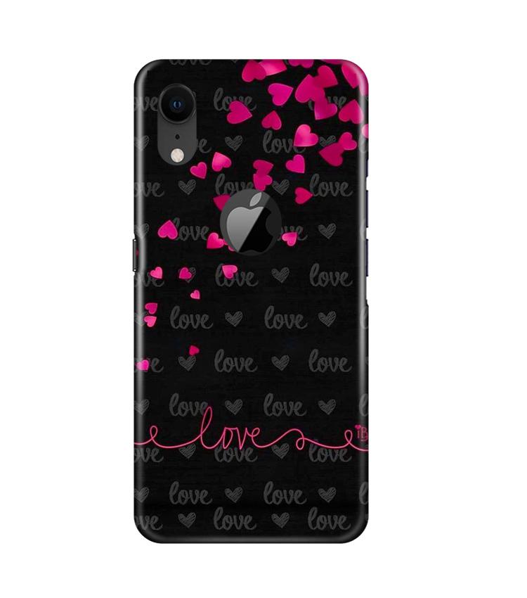 Love in Air Mobile Back Case for iPhone Xr Logo Cut (Design - 89) Love in Air Case for iPhone Xr Logo Cut