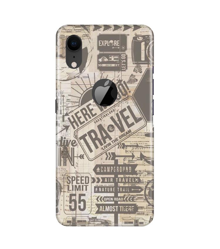 Travel Mobile Back Case for iPhone Xr Logo Cut (Design - 104) Travel Case for iPhone Xr Logo Cut (Design - 104)