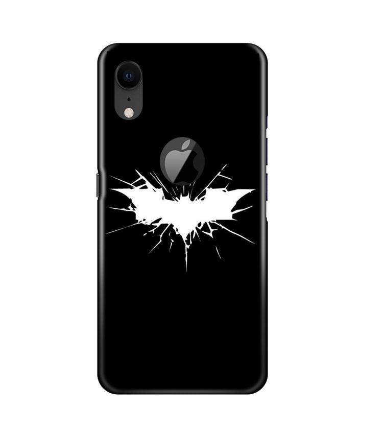 Batman Superhero Mobile Back Case for iPhone Xr Logo Cut (Design - 119) Batman Superhero Case for iPhone Xr Logo Cut (Design - 119)