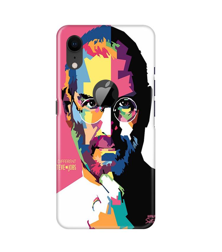 Steve Jobs Mobile Back Case for iPhone Xr Logo Cut (Design - 132) Steve Jobs Case for iPhone Xr Logo Cut (Design - 132)
