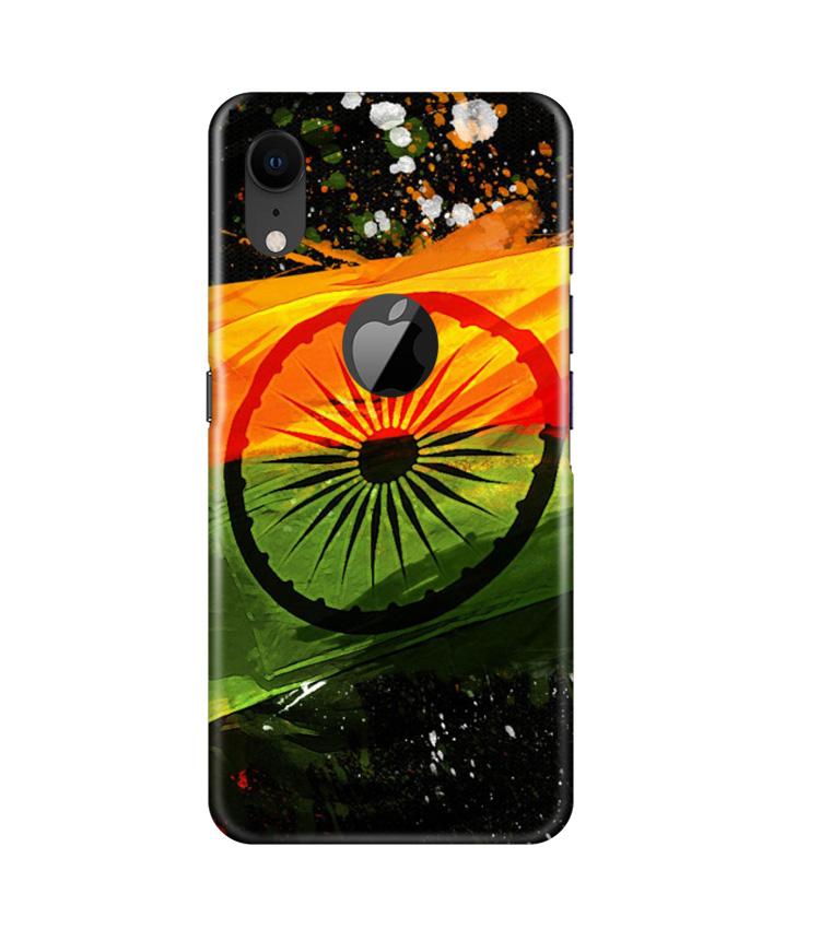 Indian Flag Mobile Back Case for iPhone Xr Logo Cut (Design - 137) Indian Flag Case for iPhone Xr Logo Cut (Design - 137)