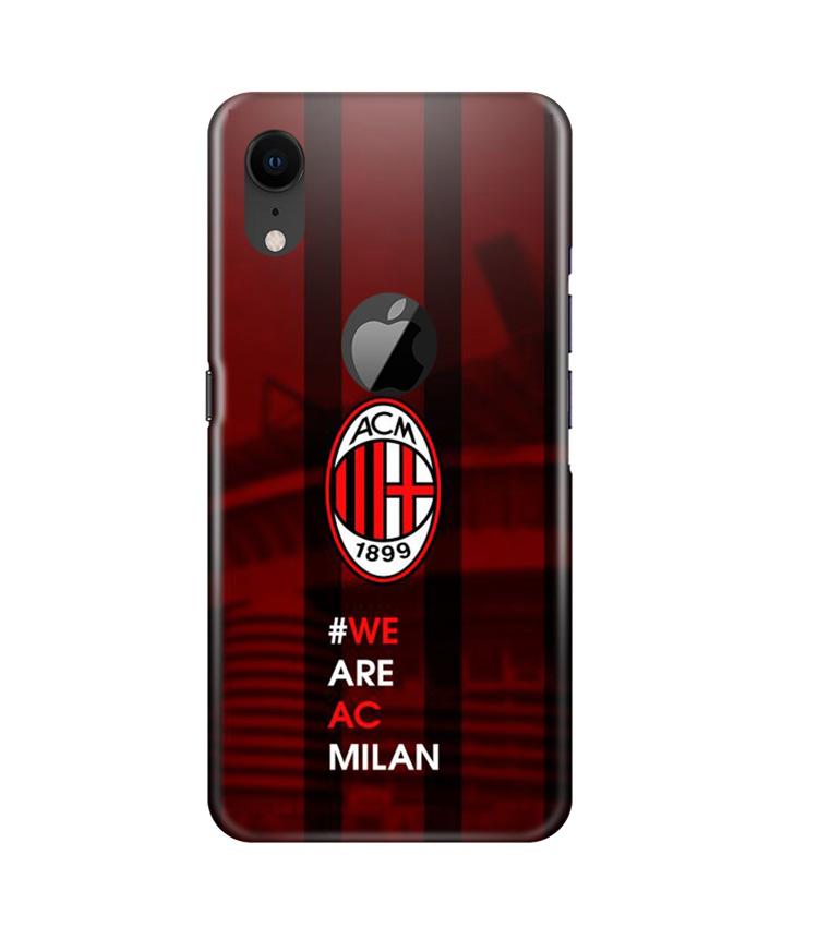AC Milan Mobile Back Case for iPhone Xr Logo Cut (Design - 155) AC Milan Case for iPhone Xr Logo Cut (Design - 155)