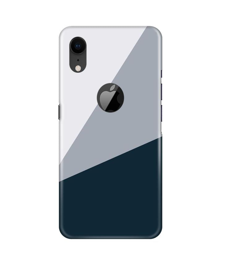 Blue Shade Mobile Back Case for iPhone Xr Logo Cut (Design - 182) Blue Shade Case for iPhone Xr Logo Cut (Design - 182)