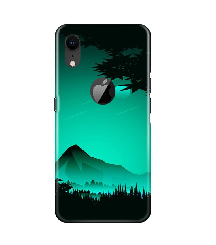 Moon Mountain Mobile Back Case for iPhone Xr Logo Cut (Design - 204) Moon Mountain Case for iPhone Xr Logo Cut (Design - 204)