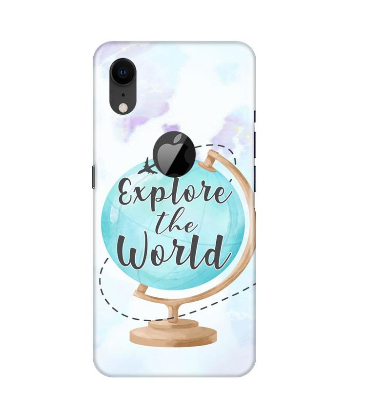 Explore the World Mobile Back Case for iPhone Xr Logo Cut (Design - 207) Explore the World Case for iPhone Xr Logo Cut (Design No. 207)