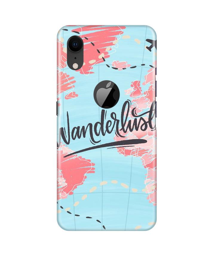 Wonderlust Travel Mobile Back Case for iPhone Xr Logo Cut (Design - 223) Wonderlust Travel Case for iPhone Xr Logo Cut (Design No. 223)