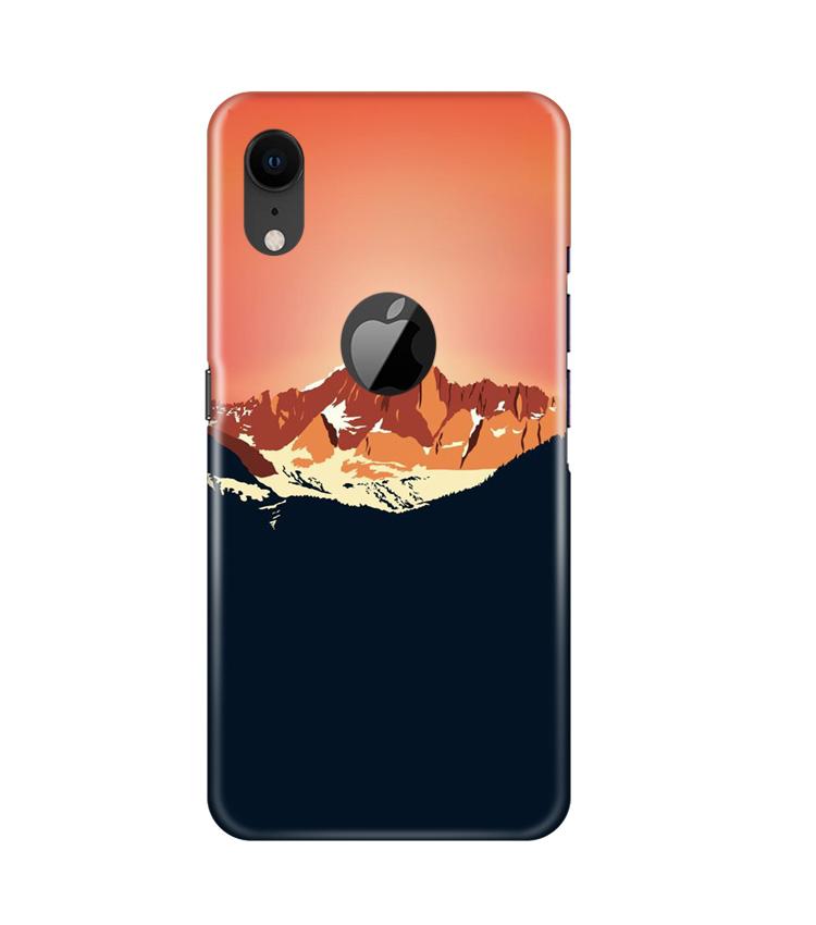 Mountains Mobile Back Case for iPhone Xr Logo Cut (Design - 227) Mountains Case for iPhone Xr Logo Cut (Design No. 227)