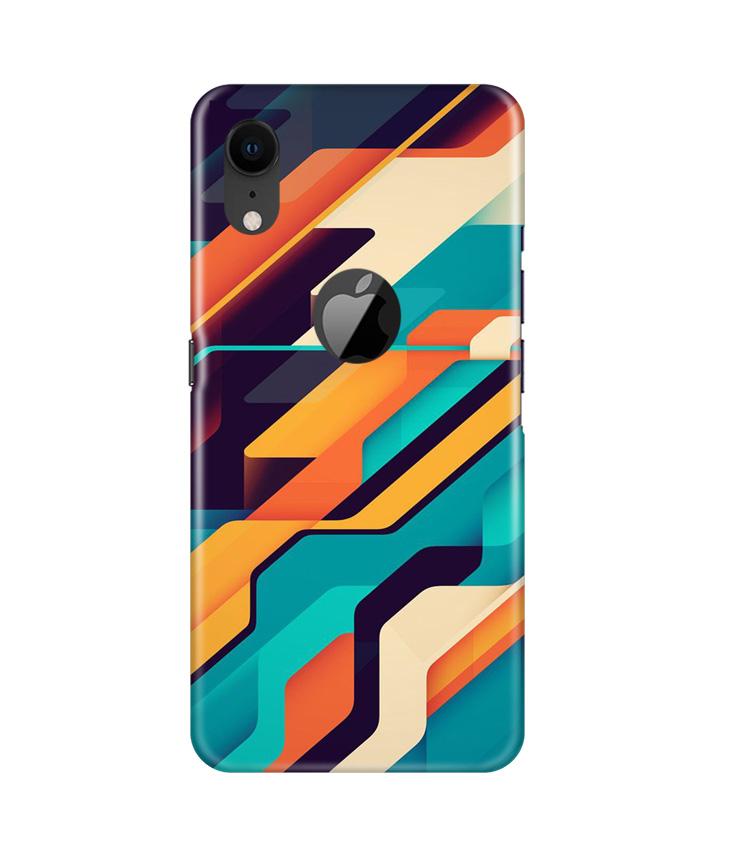 Modern Art Mobile Back Case for iPhone Xr Logo Cut (Design - 233) Modern Art Case for iPhone Xr Logo Cut (Design No. 233)
