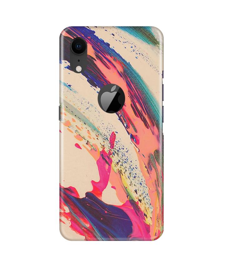 Modern Art Mobile Back Case for iPhone Xr Logo Cut (Design 234