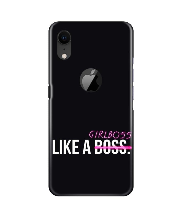 Like a Girl Boss Mobile Back Case for iPhone Xr Logo Cut (Design - 265) Like a Girl Boss Case for iPhone Xr Logo Cut (Design No. 265)