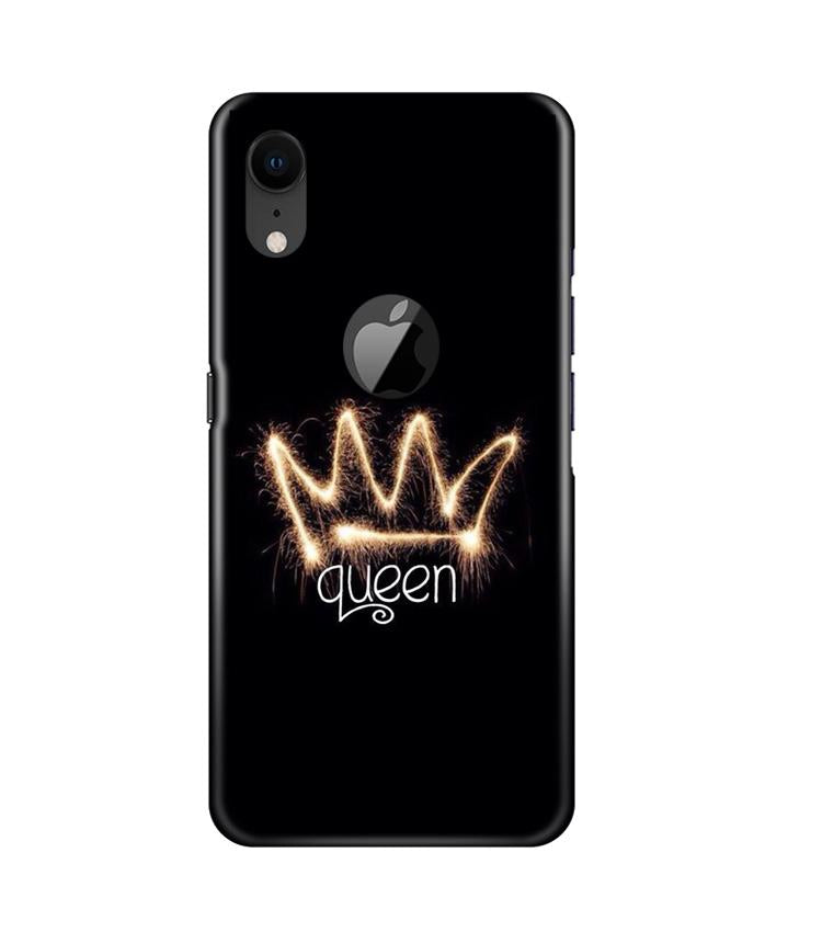 Queen Mobile Back Case for iPhone Xr Logo Cut (Design - 270) Queen Case for iPhone Xr Logo Cut (Design No. 270)