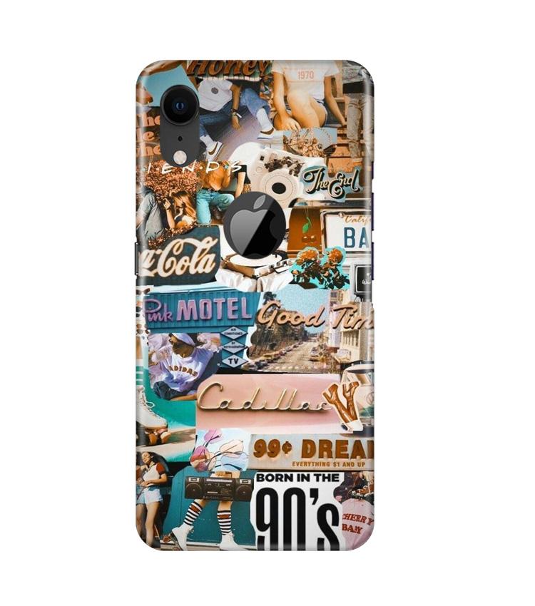 Vintage Design Mobile Back Case for iPhone Xr Logo Cut (Design - 284) Vintage Design Case for iPhone Xr Logo Cut (Design No. 284)
