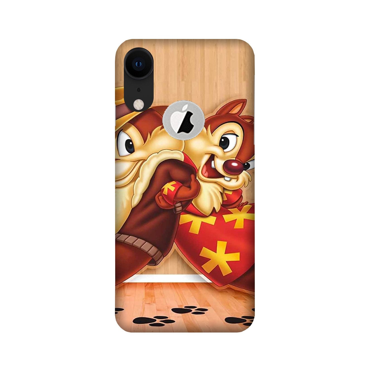 Chip n Dale Mobile Back Case for iPhone Xr logo cut (Design - 335) Chip n Dale Mobile Back Case for iPhone Xr logo cut (Design - 335)