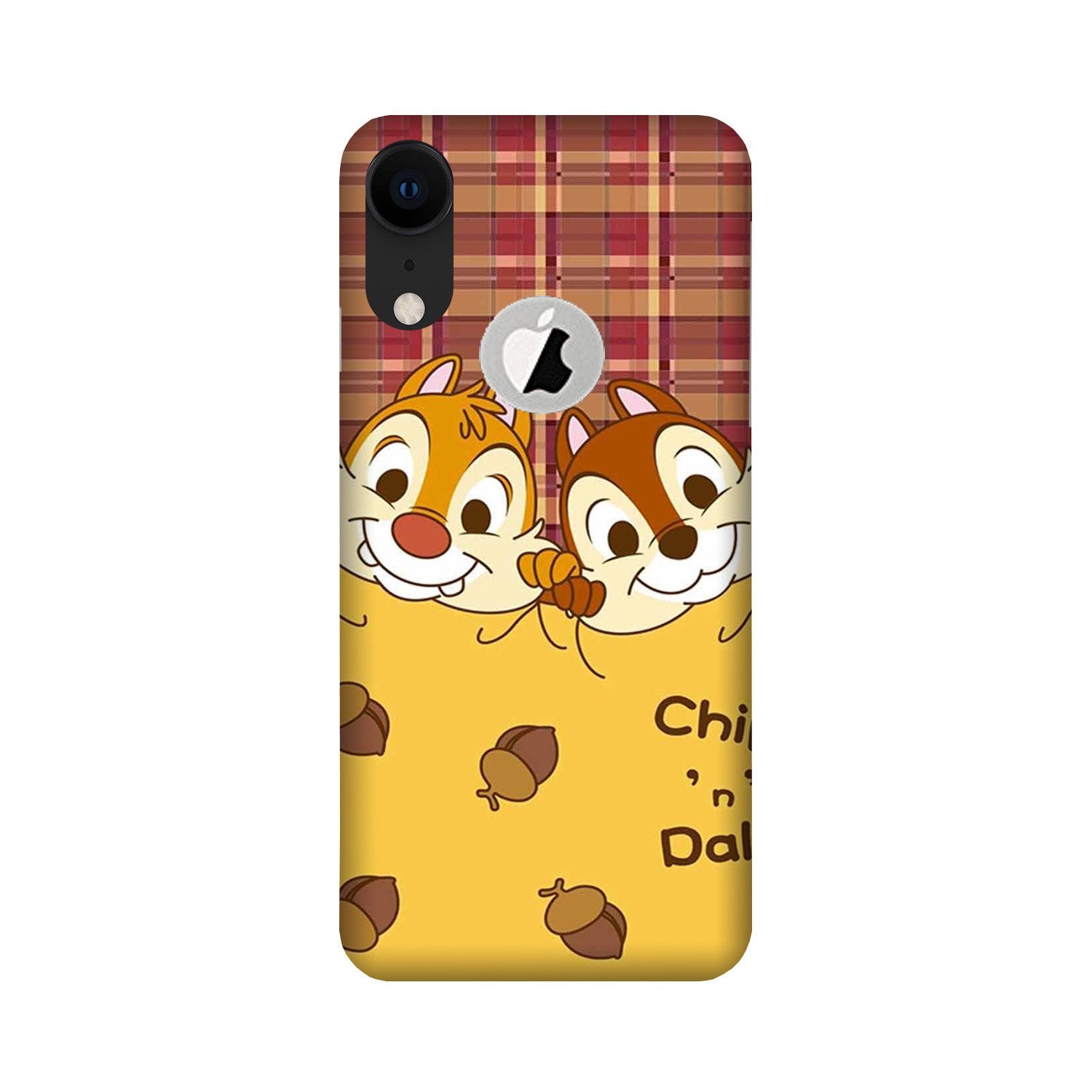 Chip n Dale Mobile Back Case for iPhone Xr logo cut (Design - 342) Chip n Dale Mobile Back Case for iPhone Xr logo cut (Design - 342)