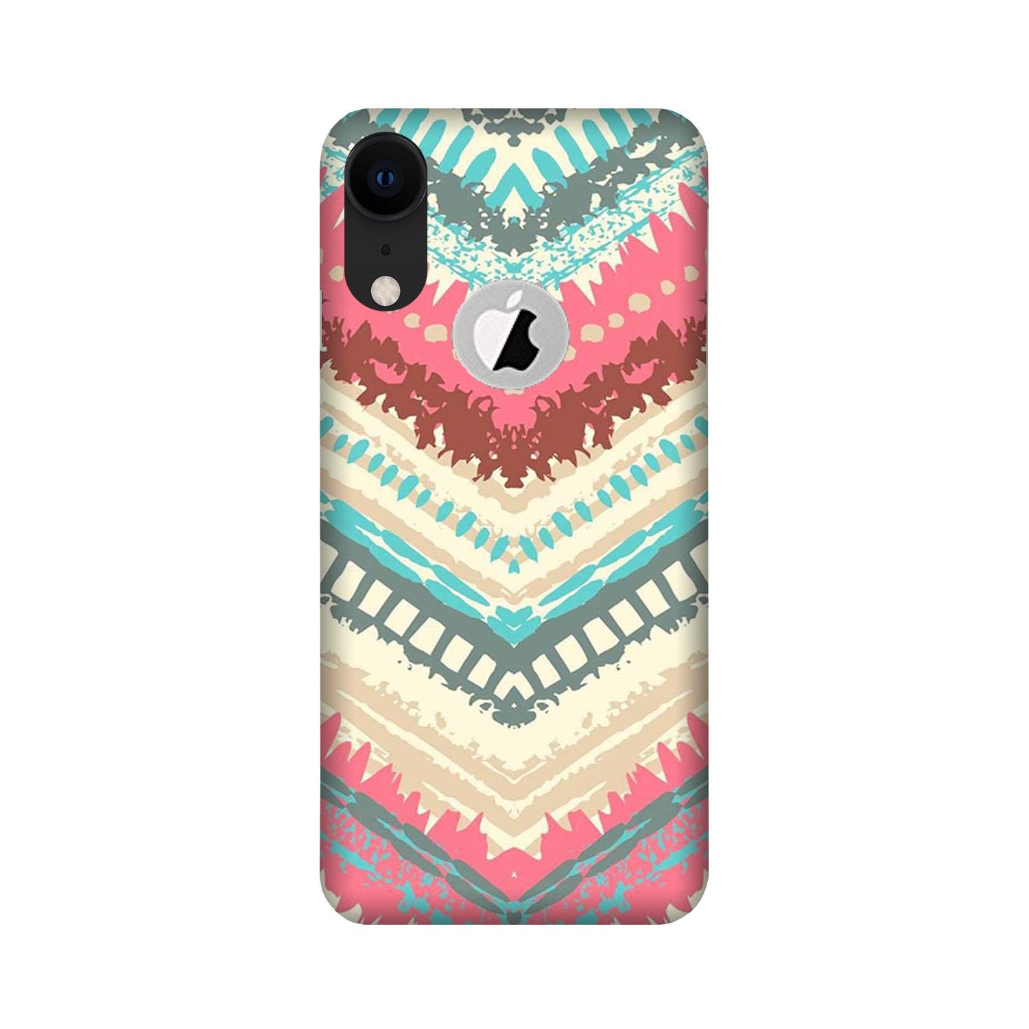 Pattern Mobile Back Case for iPhone Xr logo cut (Design - 368) Pattern Mobile Back Case for iPhone Xr logo cut (Design - 368)