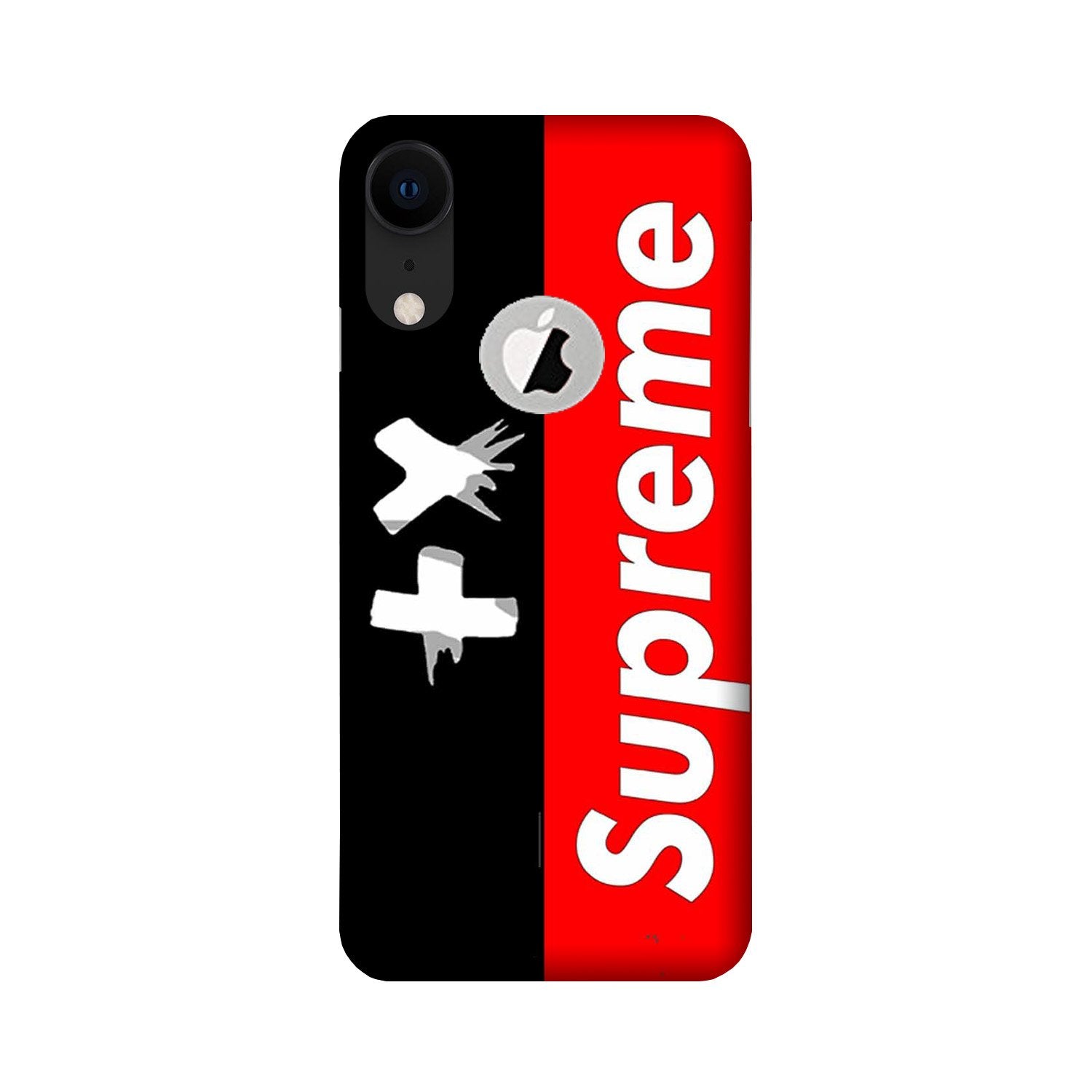 Supreme Mobile Back Case for iPhone Xr logo cut (Design - 389) Supreme Mobile Back Case for iPhone Xr logo cut (Design - 389)