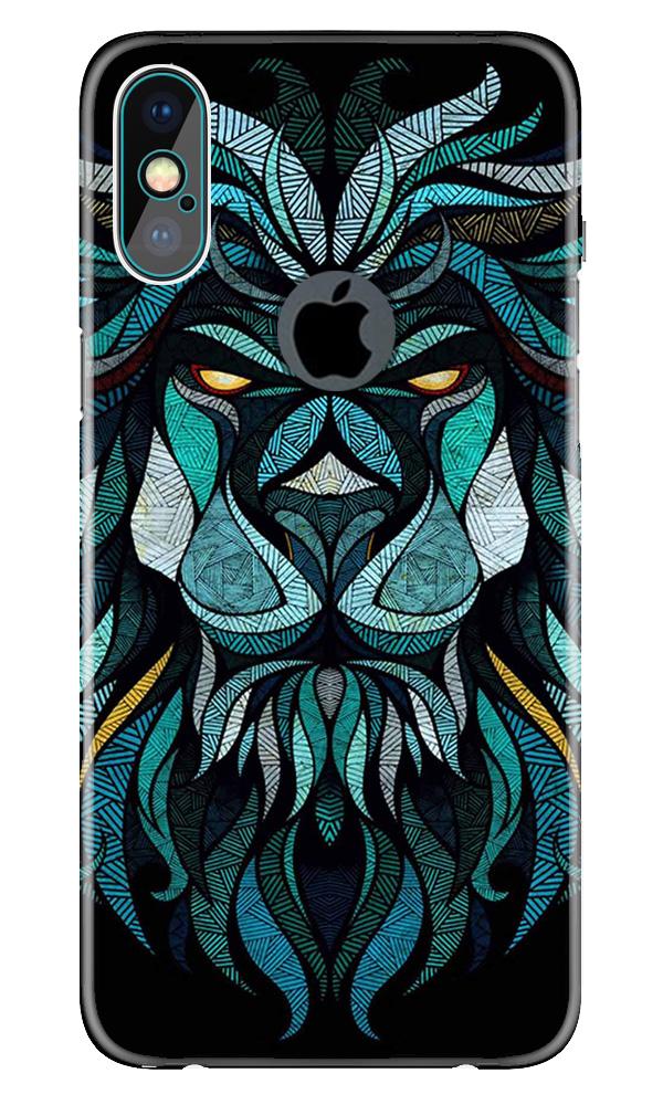 Lion Mobile Back Case for iPhone X logo cut (Design - 314) Lion Mobile Back Case for iPhone X logo cut (Design - 314)