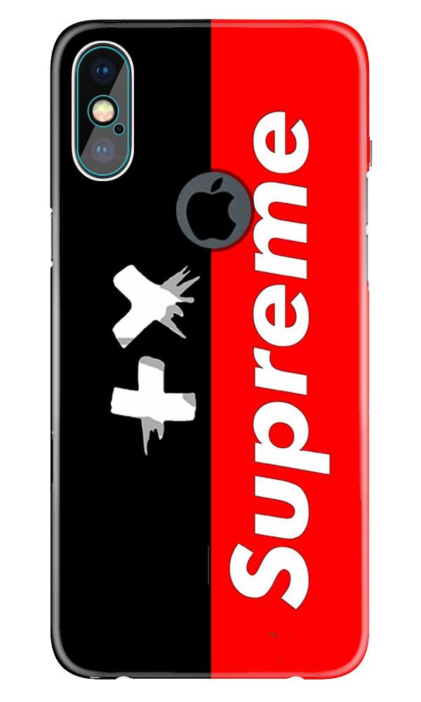 Supreme Mobile Back Case for iPhone X logo cut (Design - 389) Supreme Mobile Back Case for iPhone X logo cut (Design - 389)