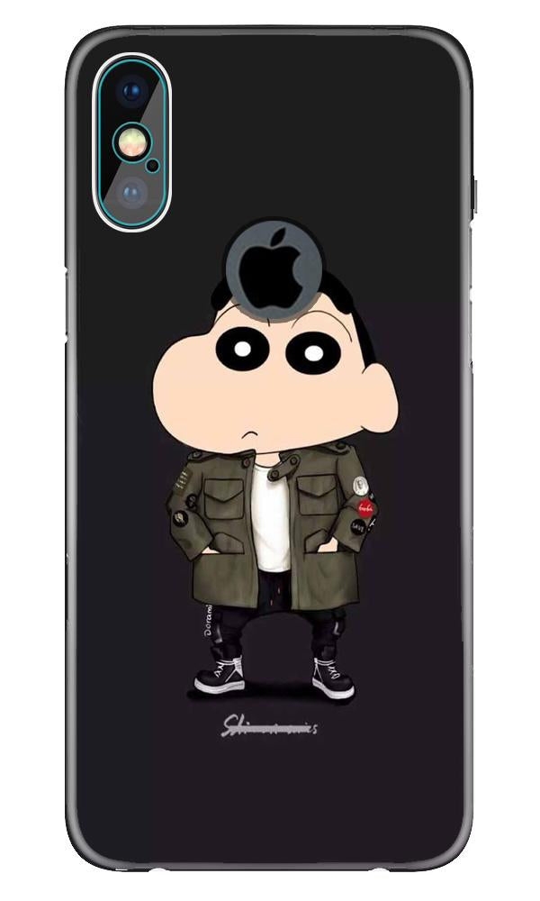 Shin Chan Mobile Back Case for iPhone X logo cut (Design - 391) Shin Chan Mobile Back Case for iPhone X logo cut (Design - 391)