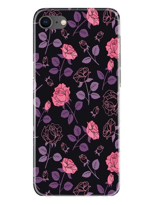 Rose Pattern Mobile Back Case for iPhone Se 2020 (Design - 2) Rose Pattern Case for iPhone Se 2020
