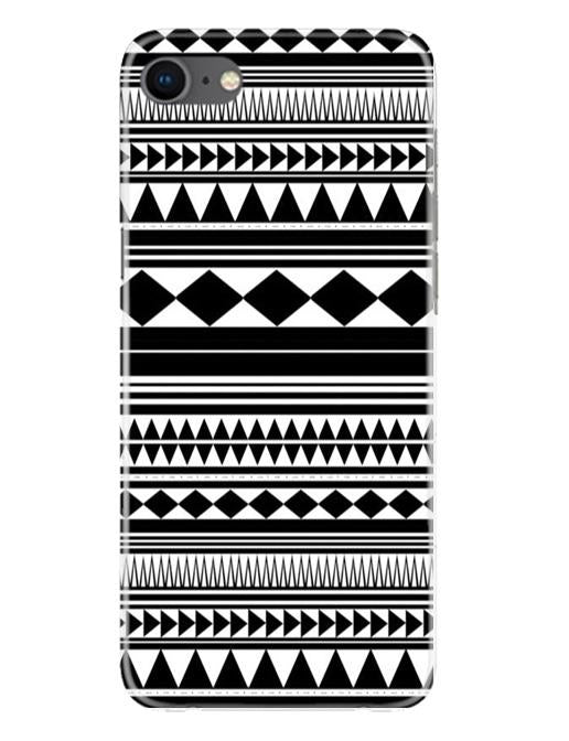 Black white Pattern Mobile Back Case for iPhone Se 2020 (Design - 5) Black white Pattern Case for iPhone Se 2020