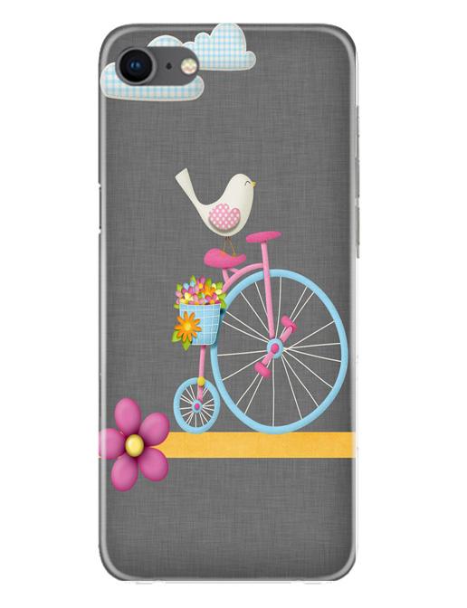 Sparron with cycle Mobile Back Case for iPhone Se 2020 (Design - 34) Sparron with cycle Case for iPhone Se 2020