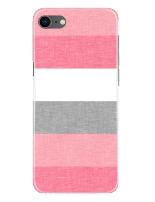 Pink white pattern Mobile Back Case for iPhone Se 2020 (Design - 55) Pink white pattern Case for iPhone Se 2020