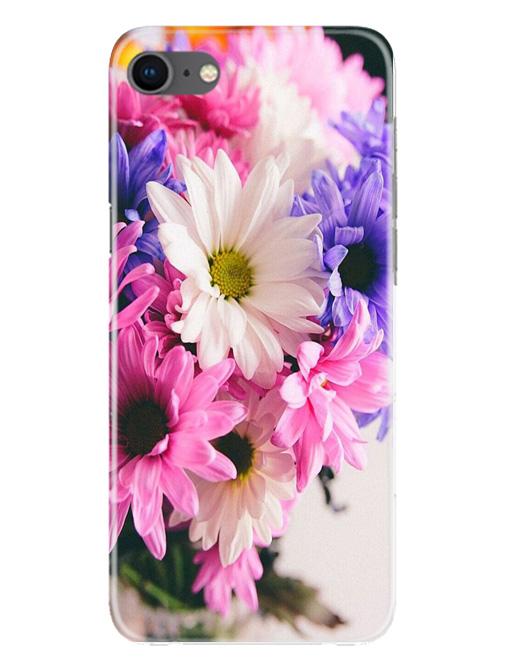 Coloful Daisy Mobile Back Case for iPhone Se 2020 (Design - 73) Coloful Daisy Case for iPhone Se 2020
