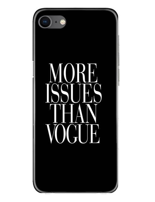 More Issues than Vague Mobile Back Case for iPhone Se 2020 (Design - 74) More Issues than Vague Case for iPhone Se 2020