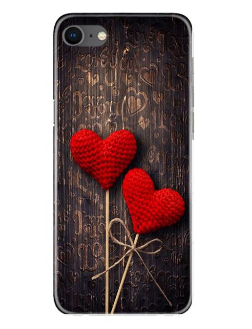 Red Hearts Mobile Back Case for iPhone Se 2020 (Design - 80) Red Hearts Case for iPhone Se 2020