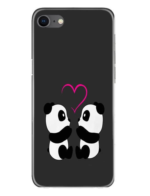 Panda Love Mobile Back Case for iPhone Se 2020 (Design - 398) Panda Love Mobile Back Case for iPhone Se 2020 (Design - 398)