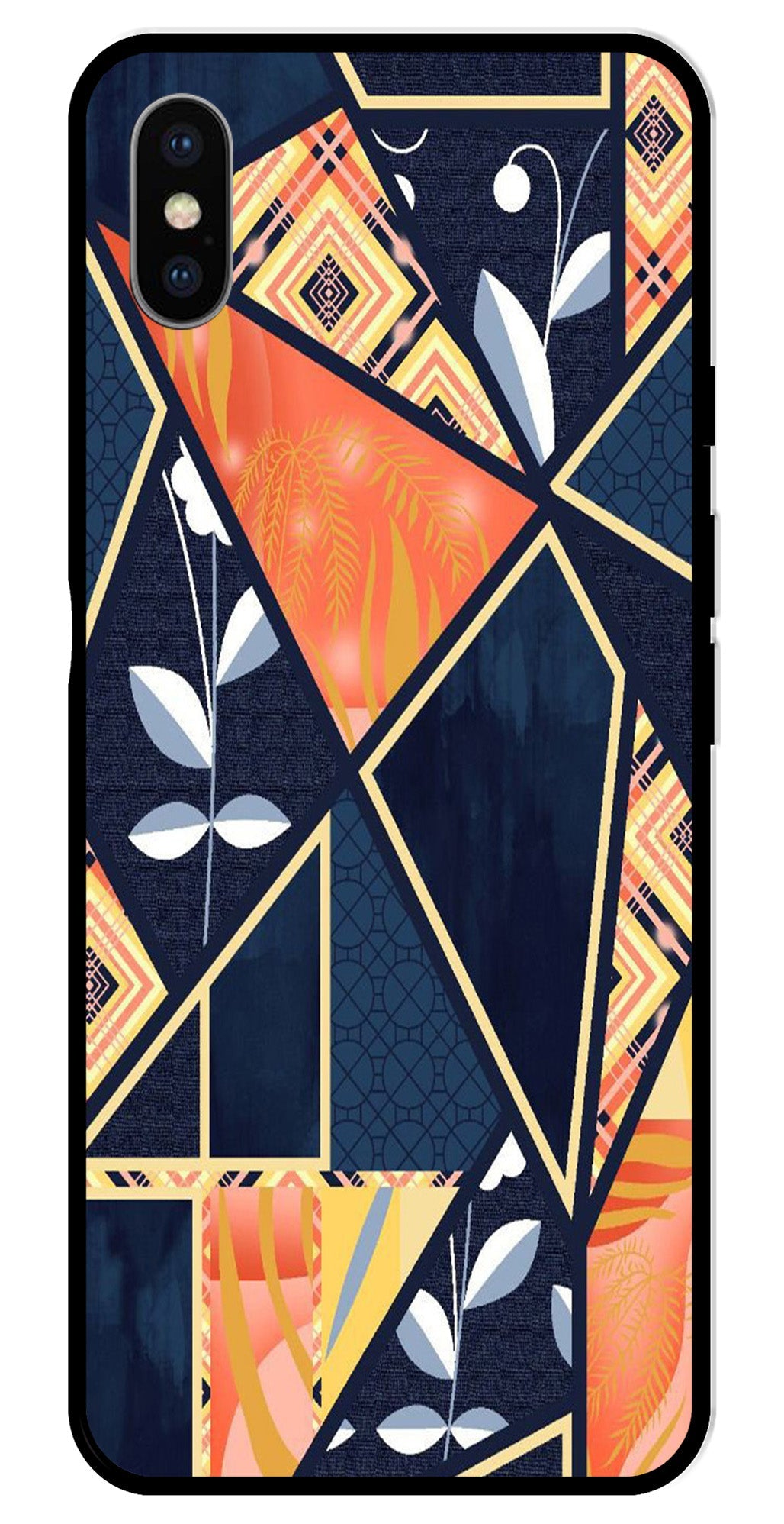 Marble Design Metal Mobile Case for iPhone X Metal Case Marble Design Metal Mobile Case for iPhone X Metal Case (Design No -07)