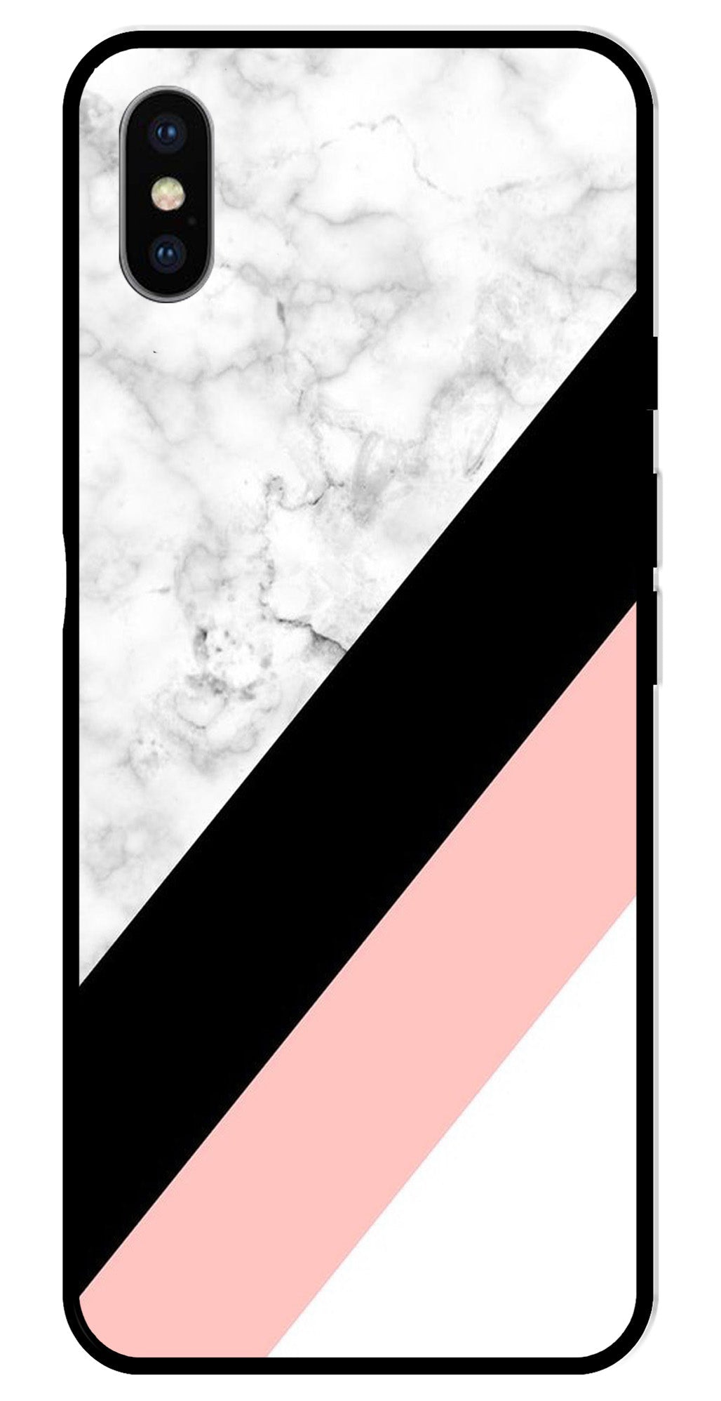 Marble Design Metal Mobile Case for iPhone X Metal Case Marble Design Metal Mobile Case for iPhone X Metal Case (Design No -24)