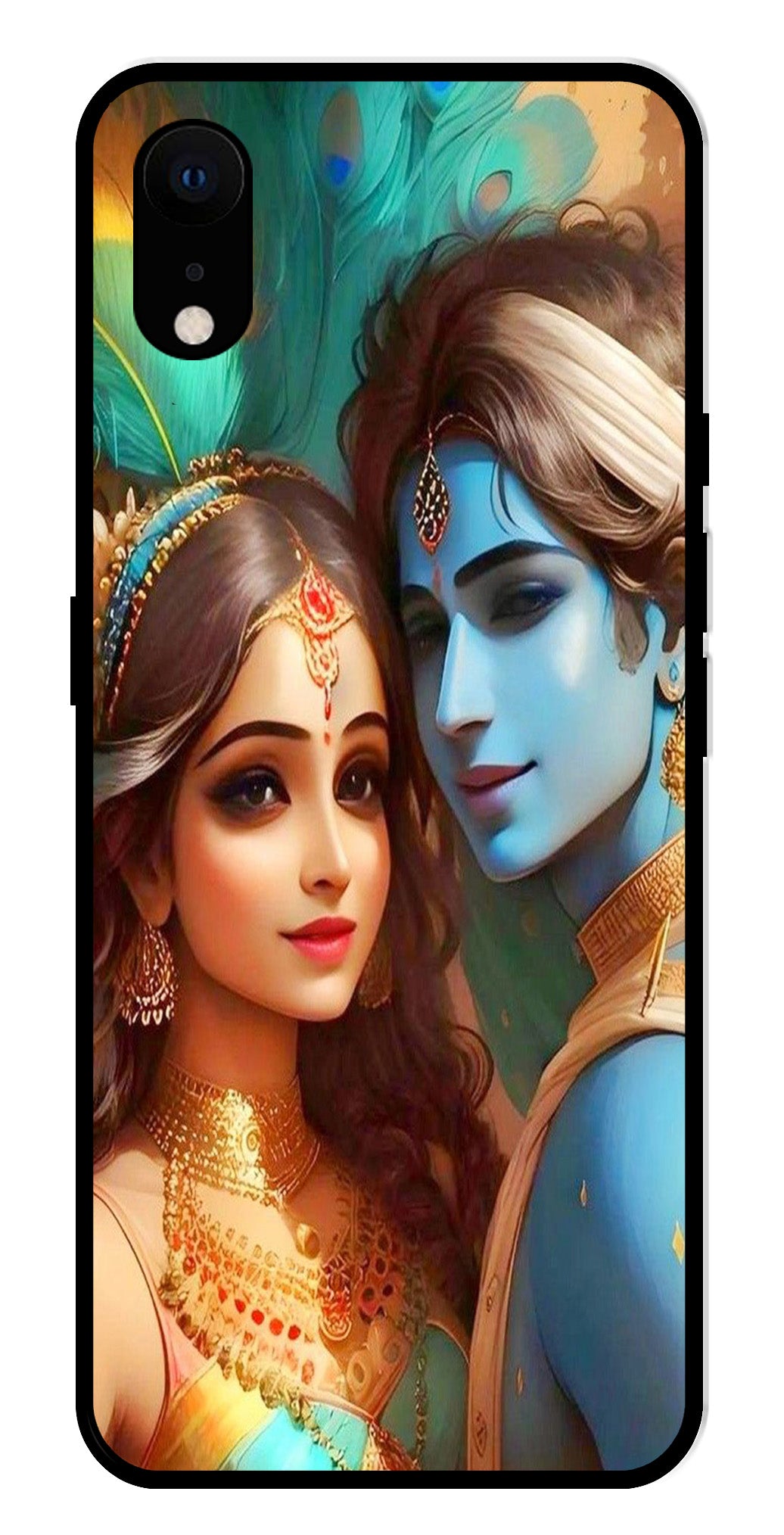 Lord Radha Krishna Metal Mobile Case for iPhone XR Metal Case Lord Radha Krishna Metal Mobile Case for iPhone XR Metal Case (Design No -01)