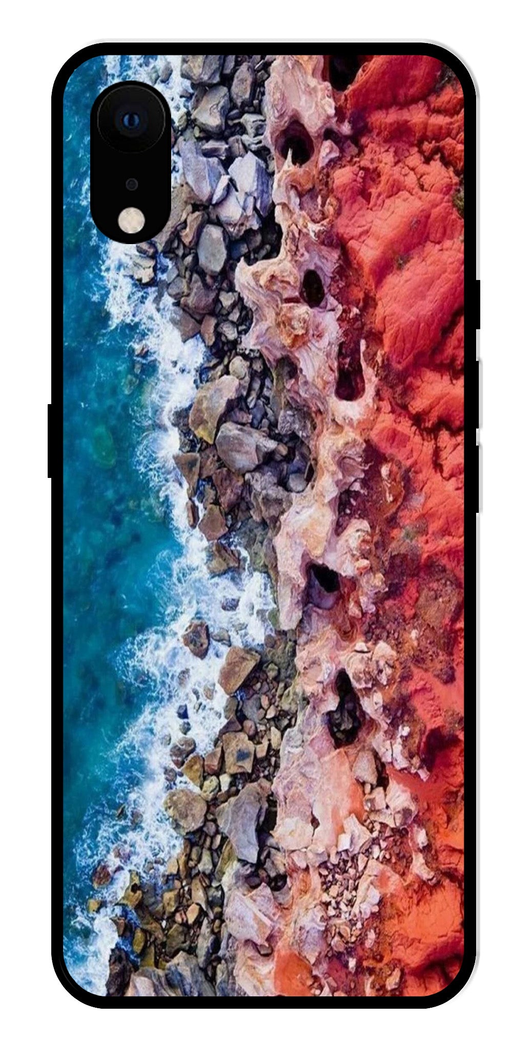 Sea Shore Metal Mobile Case for iPhone XR Metal Case Sea Shore Metal Mobile Case for iPhone XR Metal Case (Design No -18)