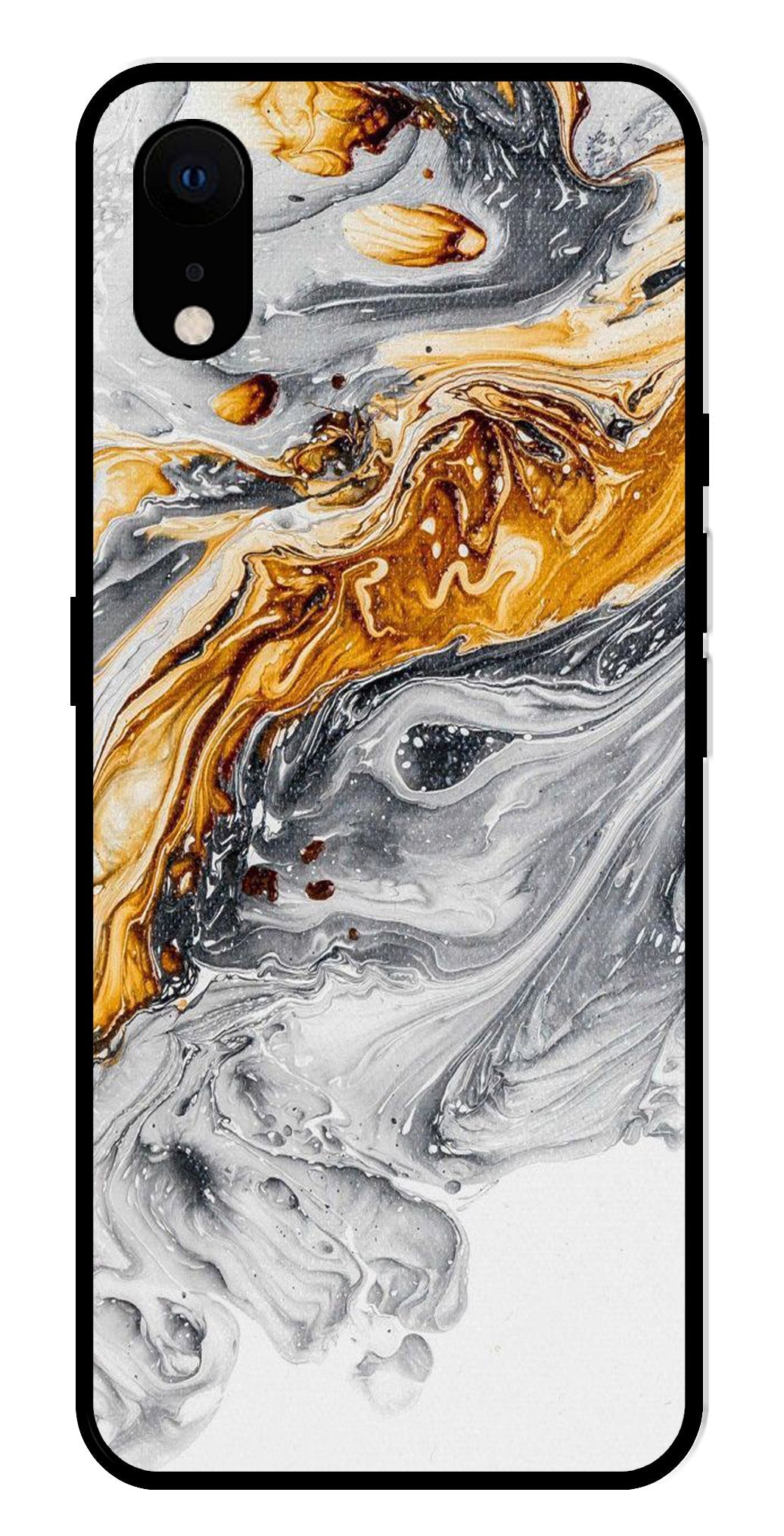 Marble Pattern Metal Mobile Case for iPhone XR Metal Case Marble Pattern Metal Mobile Case for iPhone XR Metal Case (Design No -36)