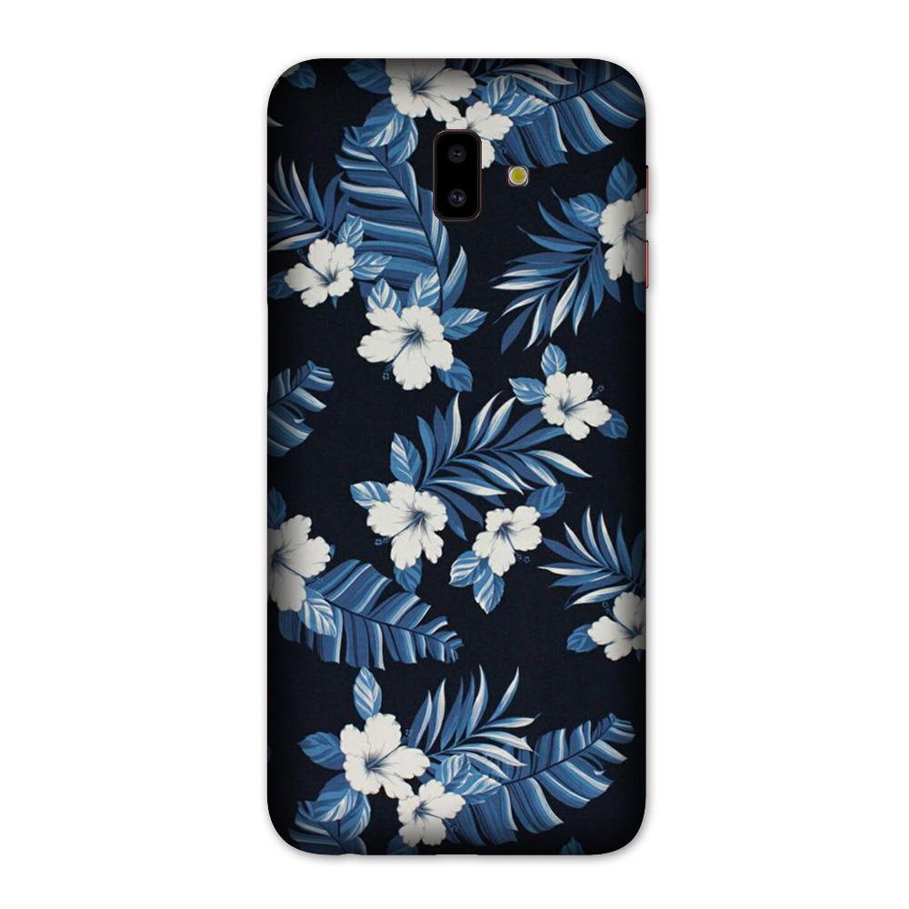 White flowers Blue Background2 Case for Galaxy J6 Plus White flowers Blue Background2 Case for Galaxy J6 Plus