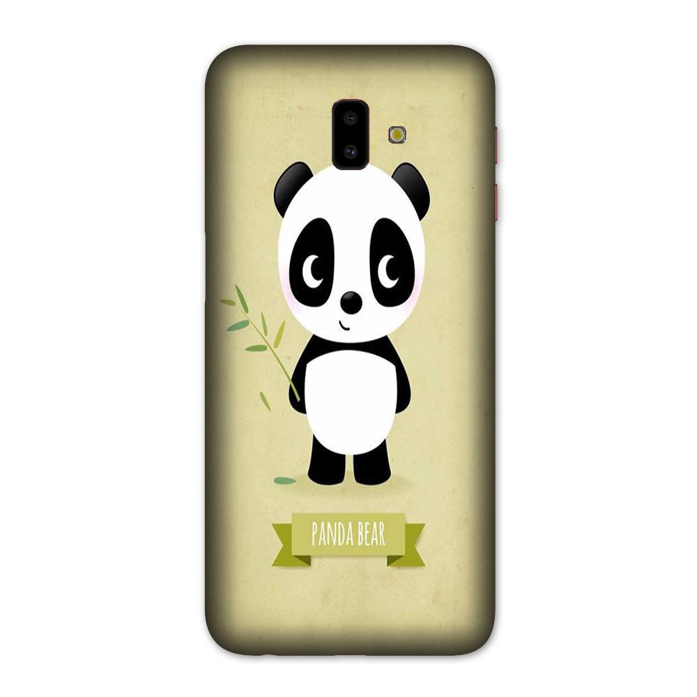 Panda Bear Mobile Back Case for Galaxy J6 Plus (Design - 317) Panda Bear Mobile Back Case for Galaxy J6 Plus (Design - 317)