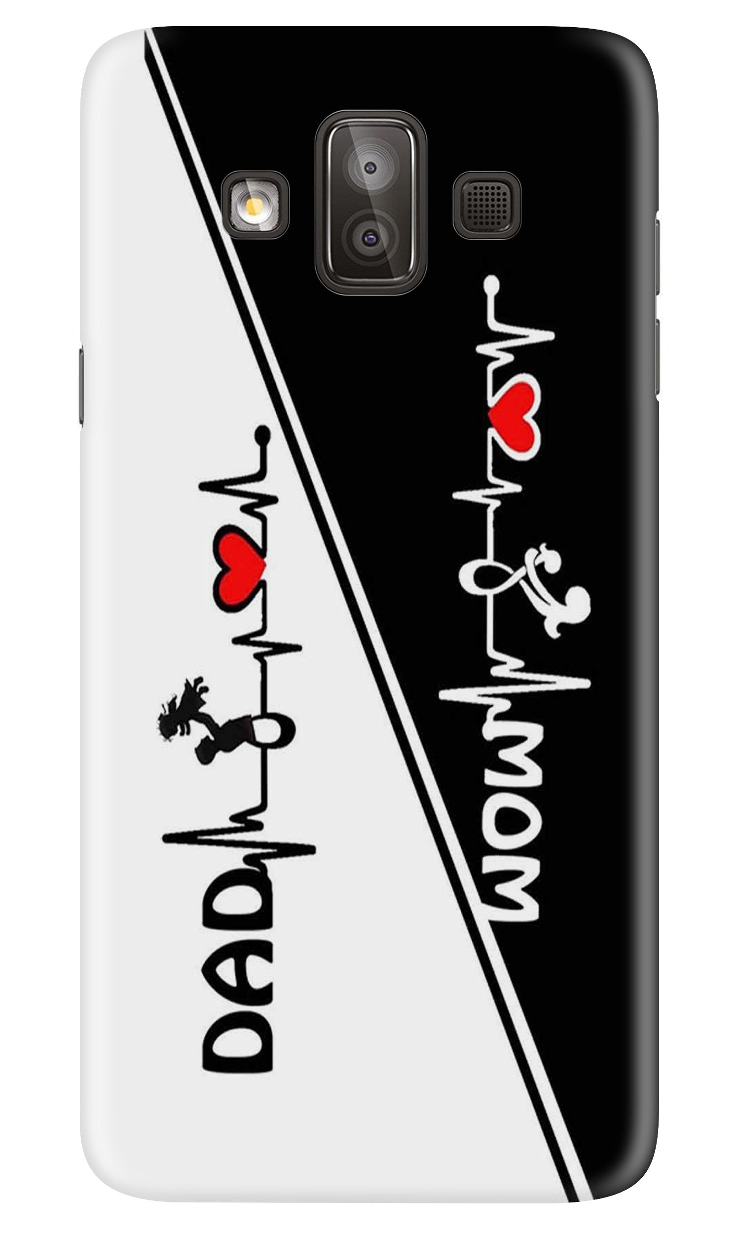 Love Mom Dad Mobile Back Case for Galaxy J7 Duo (Design - 385) Love Mom Dad Mobile Back Case for Galaxy J7 Duo (Design - 385)