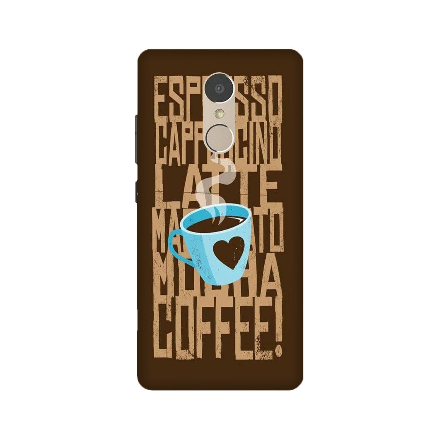 Love Coffee Mobile Back Case for Lenovo K6 Note (Design - 351) Love Coffee Mobile Back Case for Lenovo K6 Note (Design - 351)